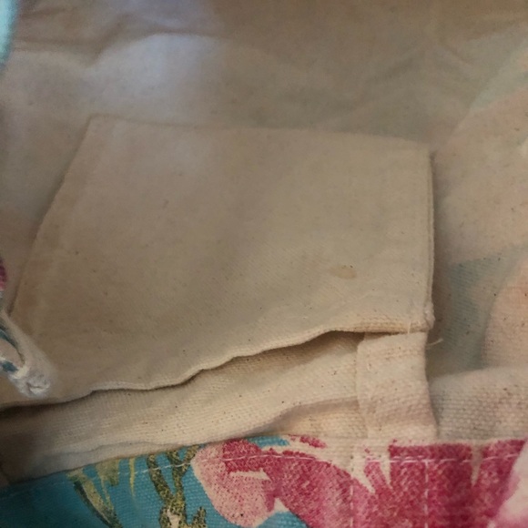 Blue & Pink Floral Tote Bag - Picture 8 of 10